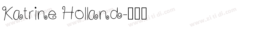 Katrine Holland字体转换